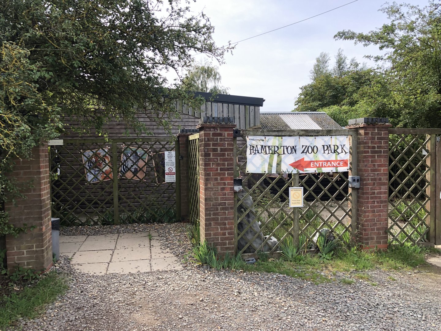 The Entrance to Hamerton Zoo Park (October 2023)
