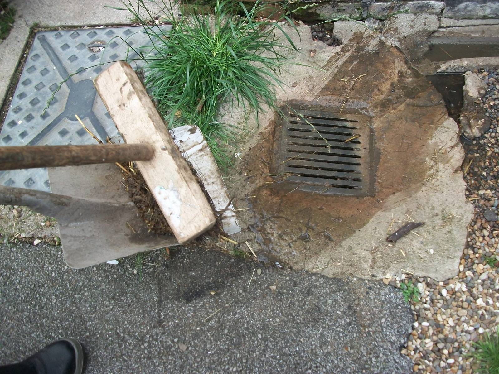 The finishing touch to the mucking out, 20th July 2014