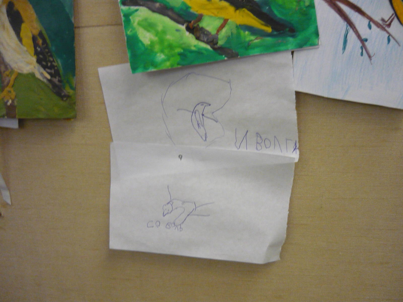 The Golden oriole (upper) and the Sable (bottom)