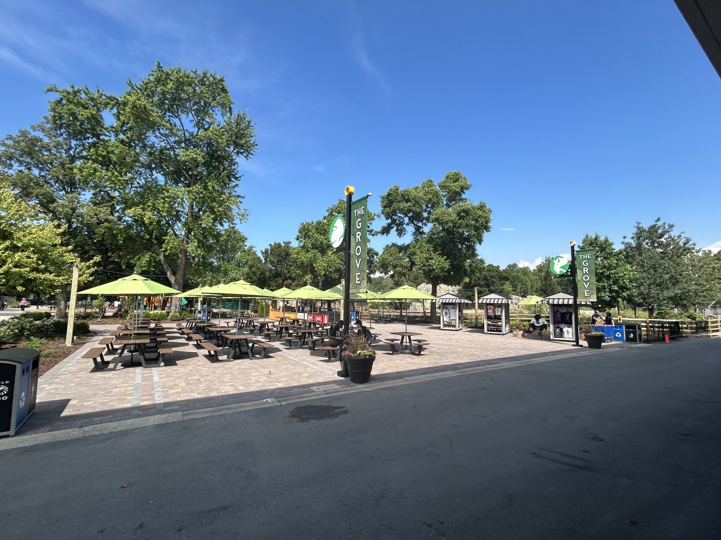The Grove- a new snack/vendor area next to the new gorilla building.