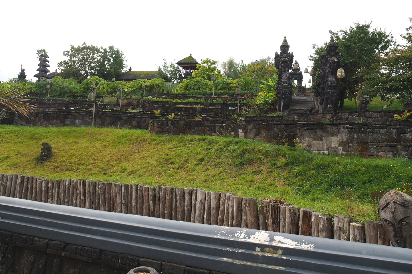 The Kingdom of Ganesha landscape - Rice paddies and themed stairs to temples, 2022-09-15