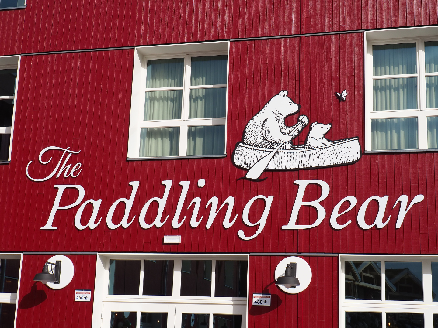 The Last Frontier - The Paddling Bear hotel logo, 2019-10-04