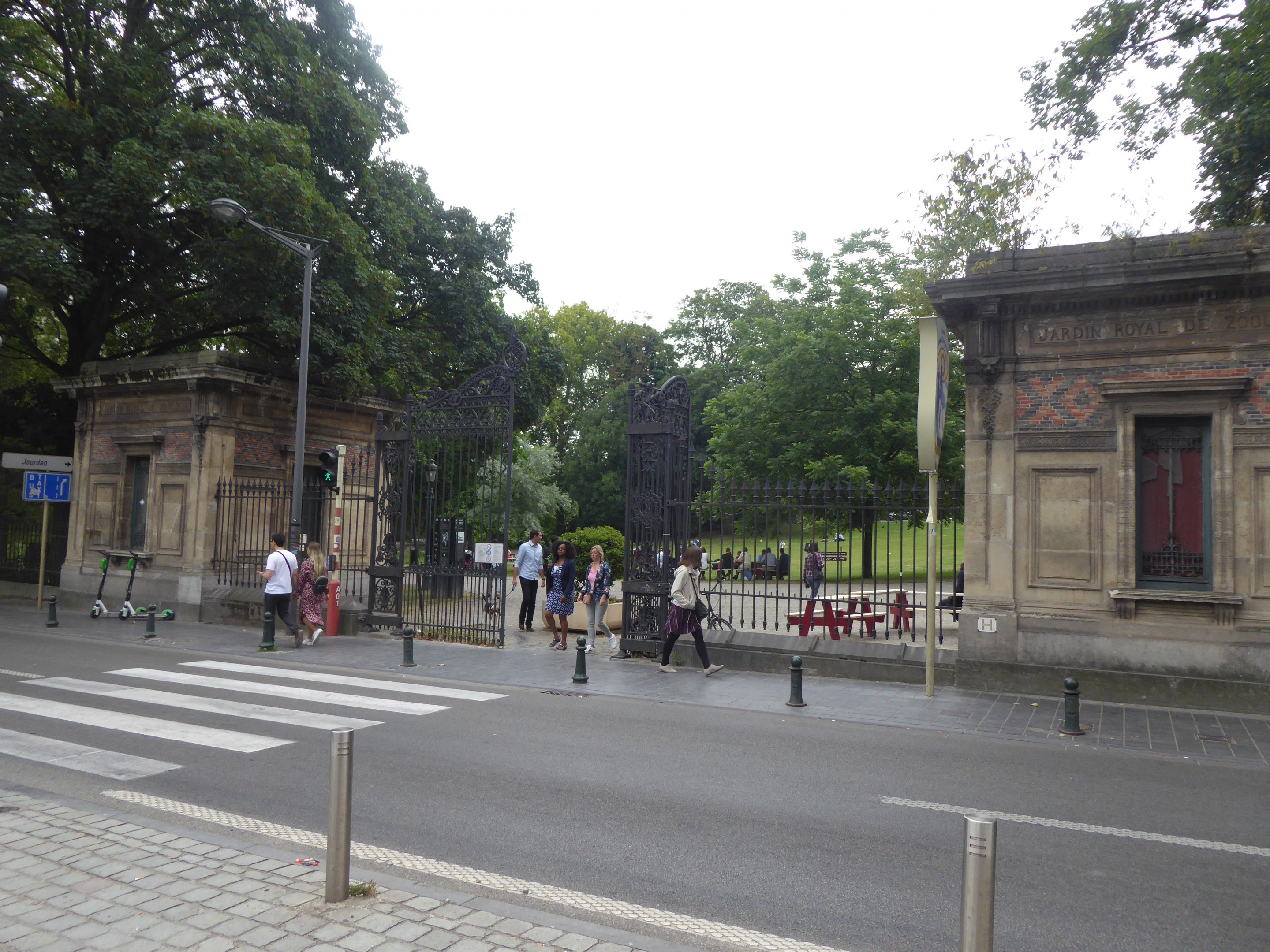 The last remnant of the old Brussels Zoo - entrance gates