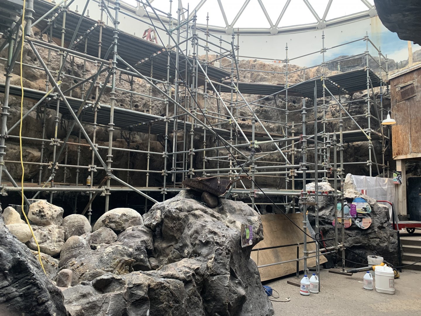 The Living Coast - Penguin exhibit construction