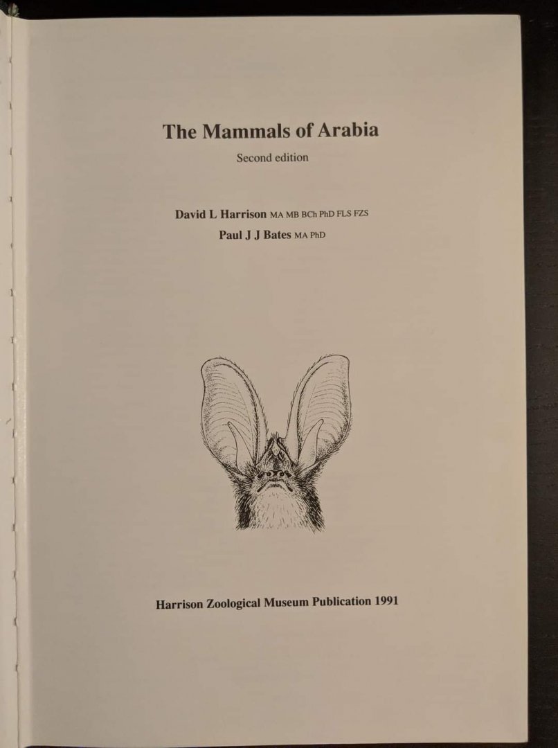 The Mammals of Arabia