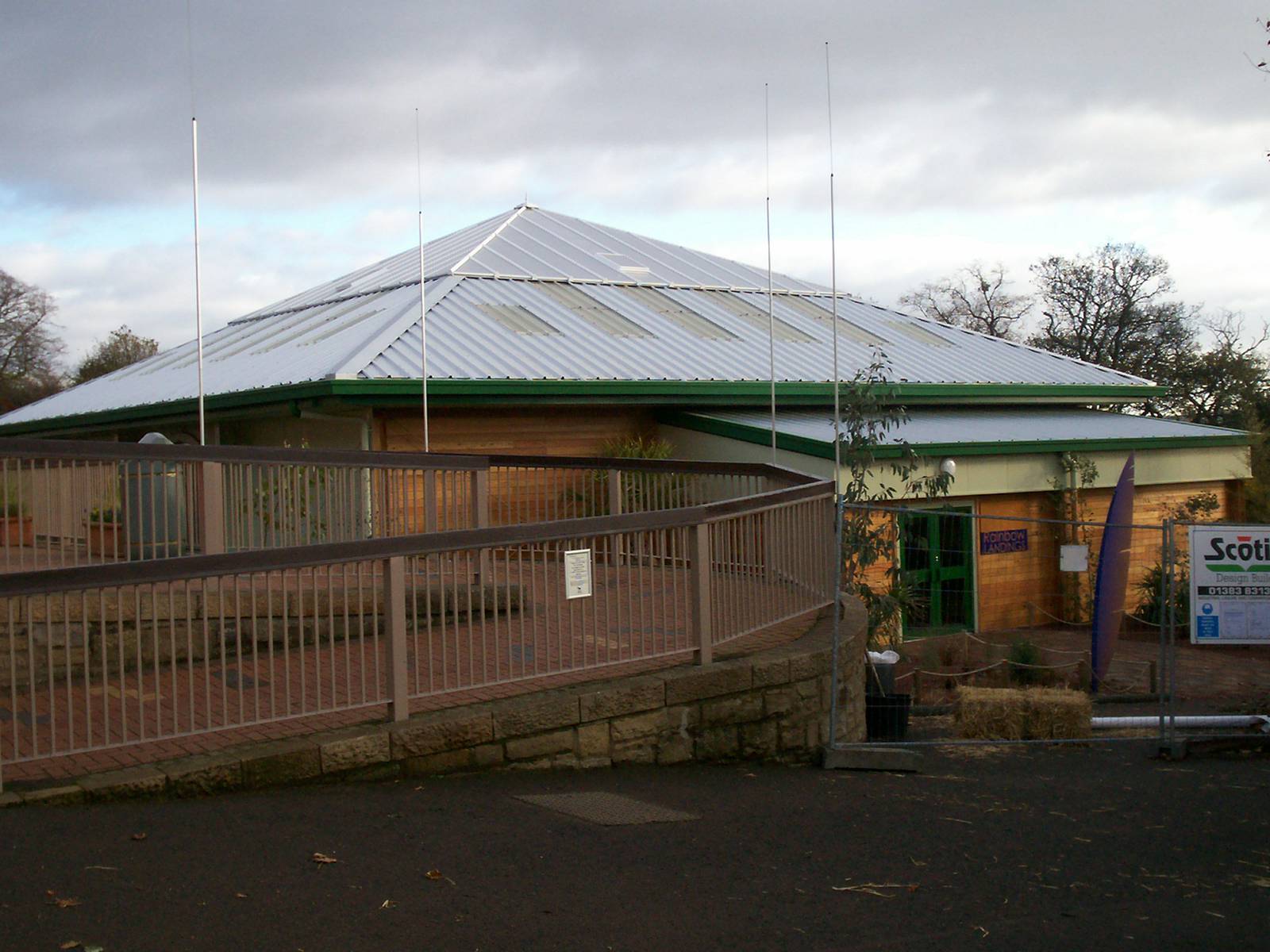 The new lorikeet landing exhibit at Edinburgh zoo