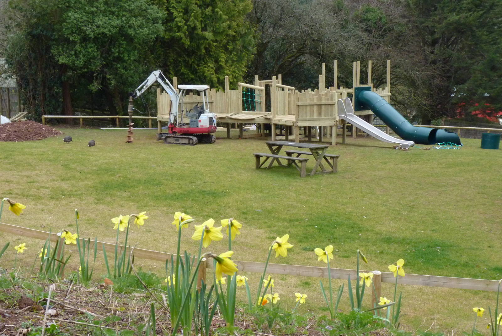 The new Play Area taking shape, March 2015
