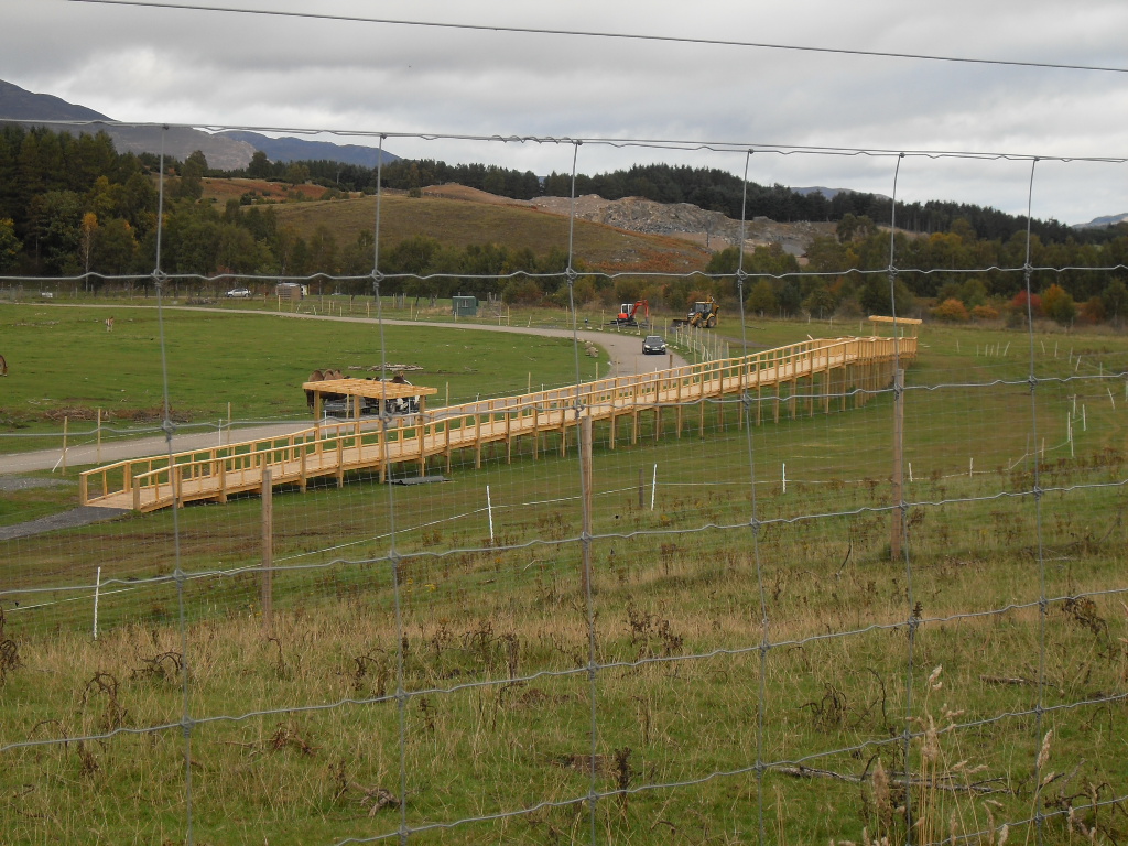 The new raised walkway
