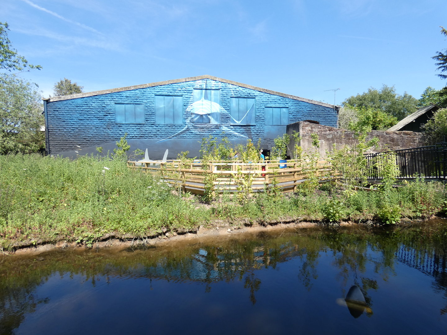 The old 1969 orangutan house and island