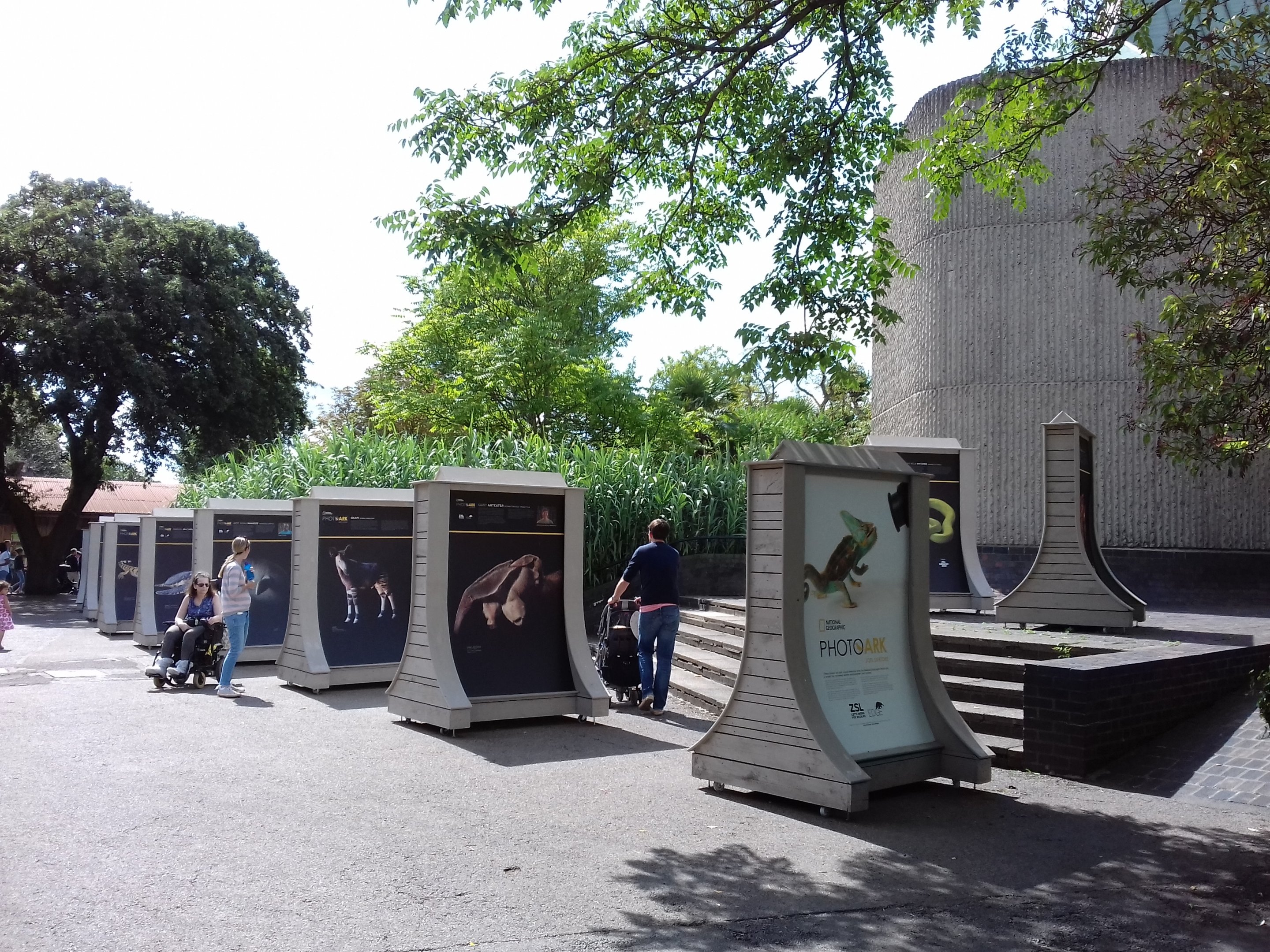 The Photo Ark exhibit outside the Casson