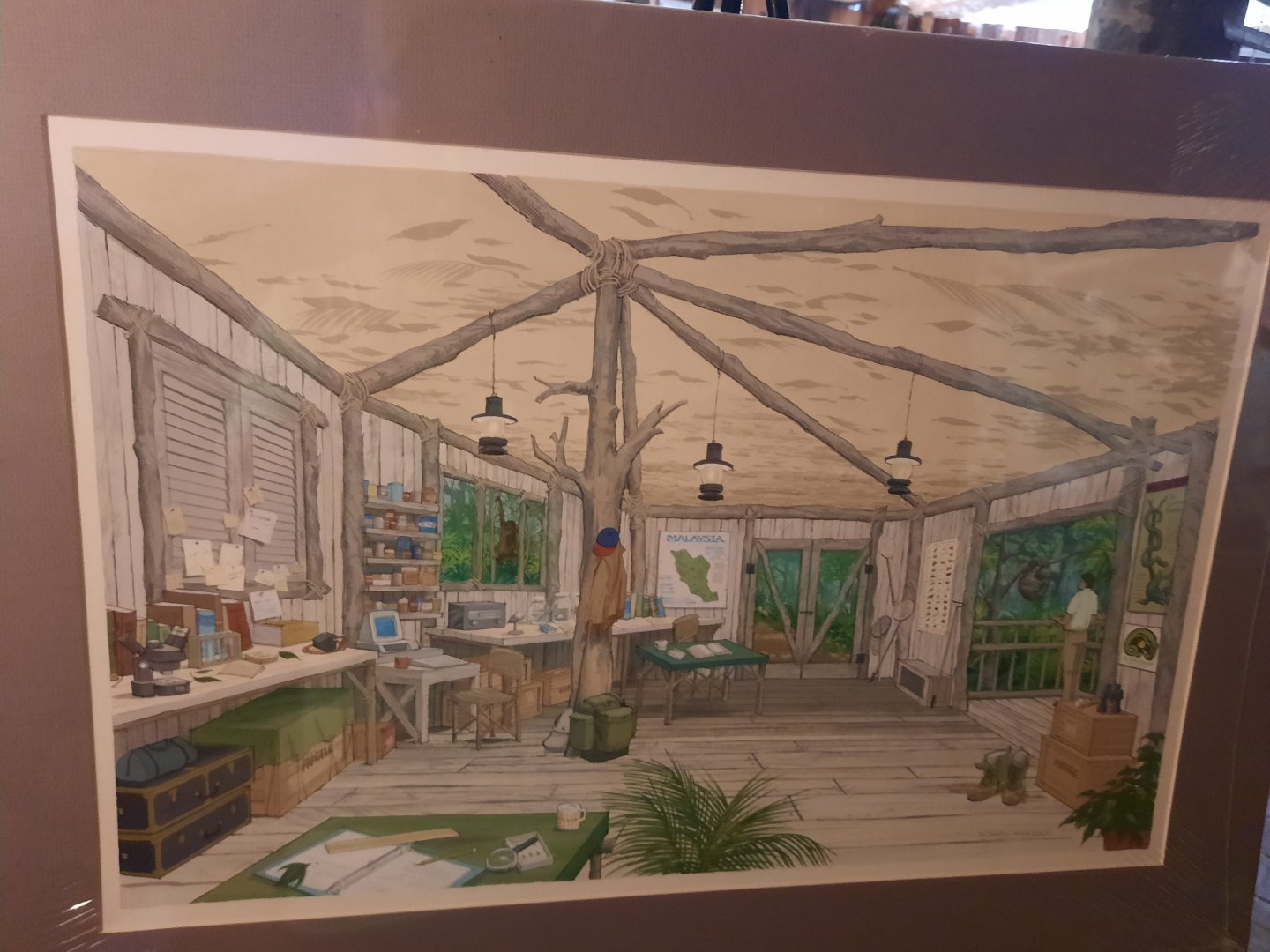 The RainForest Concept Art (1991) - Research Hut