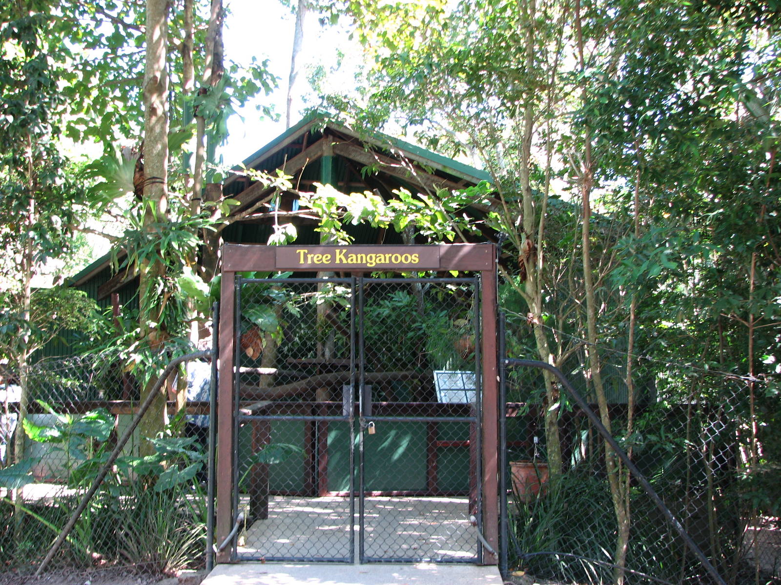 The Rainforest Habitat - Exit from the walk-through enclosure and to the Lu