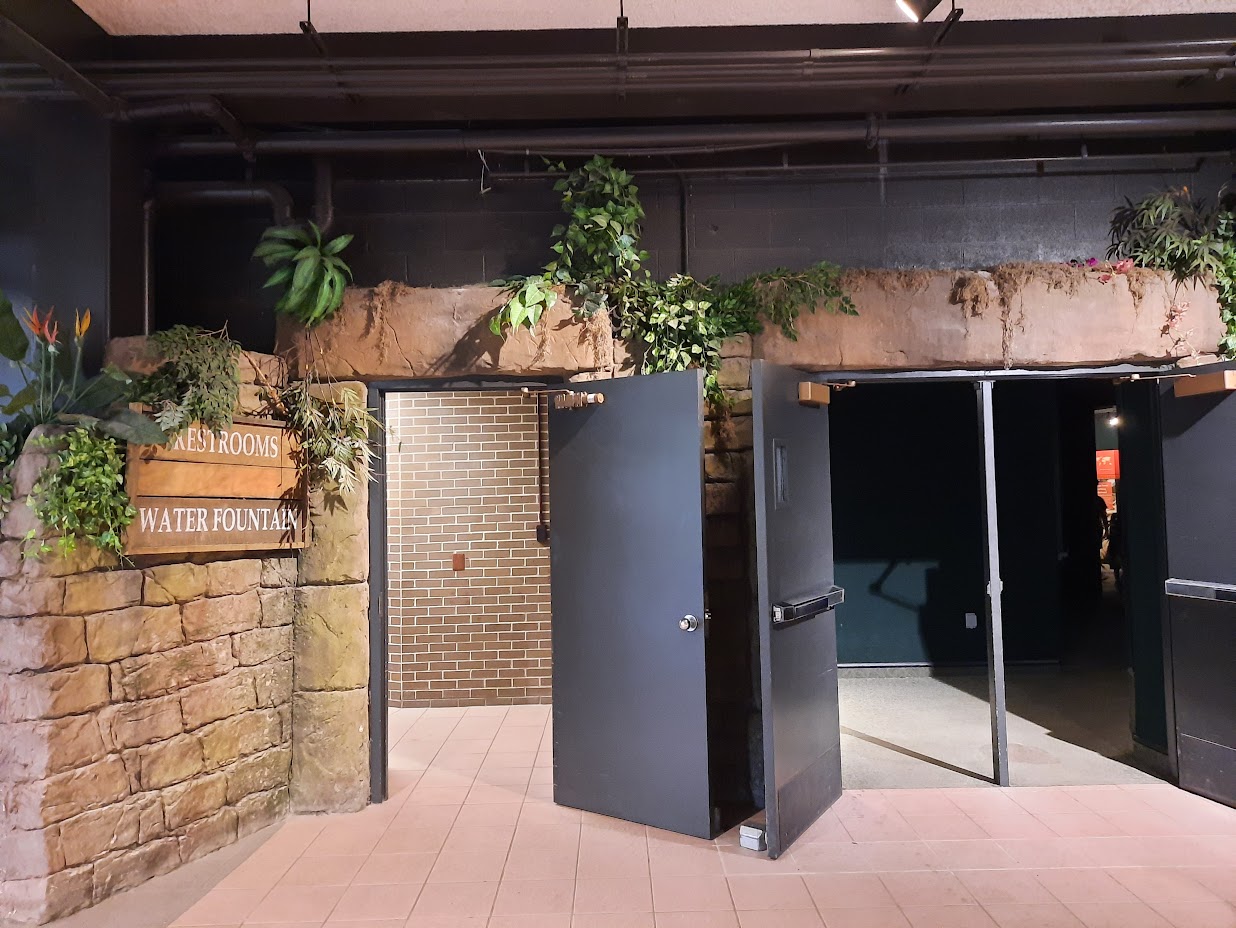 The RainForest - Lower Forest Exit and Restrooms