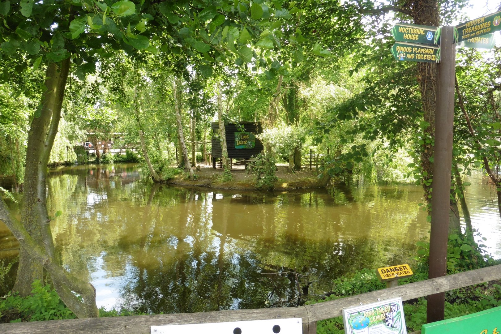 The Ring-tailed Lemur island and lake