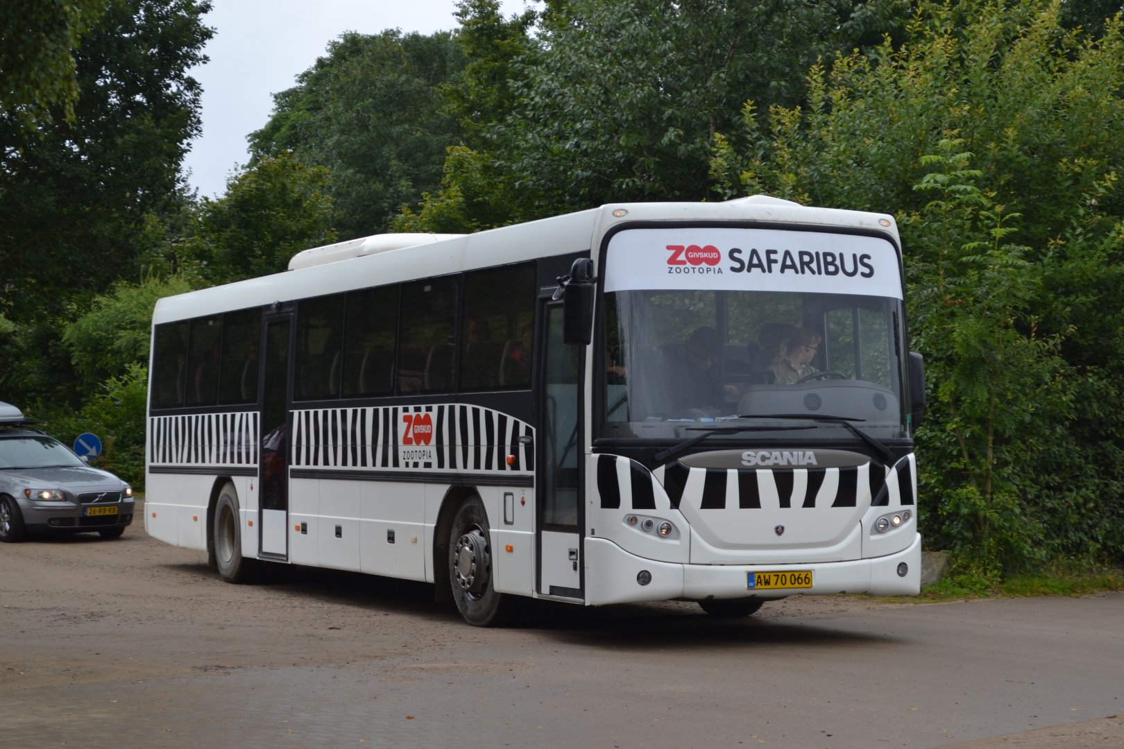 The safari bus in Givskud Zoo