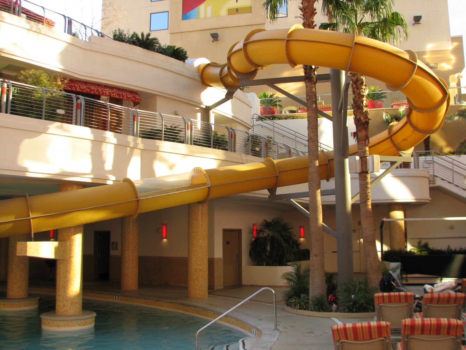 The Tank at Golden Nugget Hotel Casino in Las Vegas - Waterslide descending