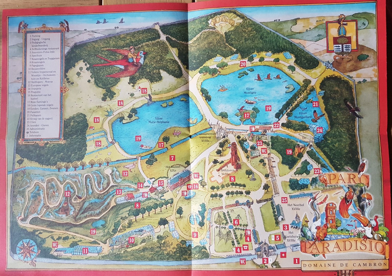 The very first map of the Parc - 1995