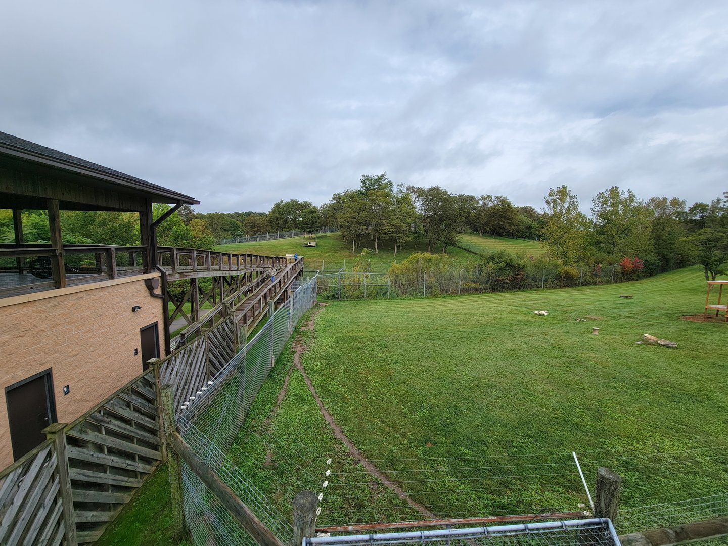 The Wilds - Cheetah yard #1, with Dhole yard #1 behind it
