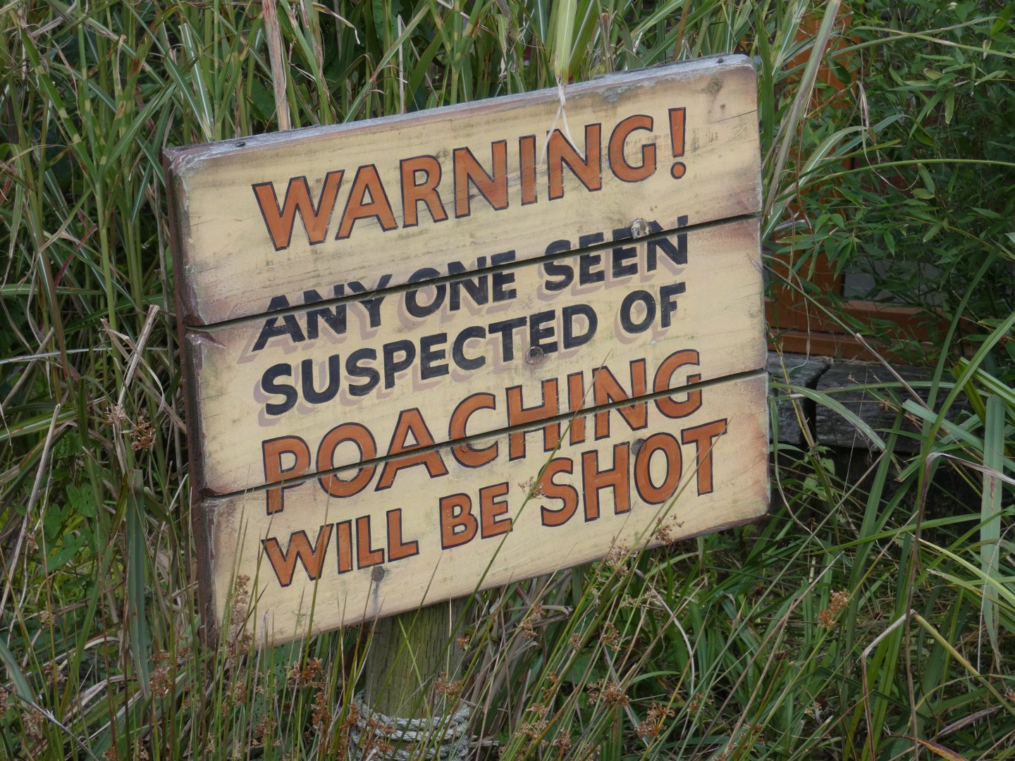 Themed signage in Kifaru Reserve