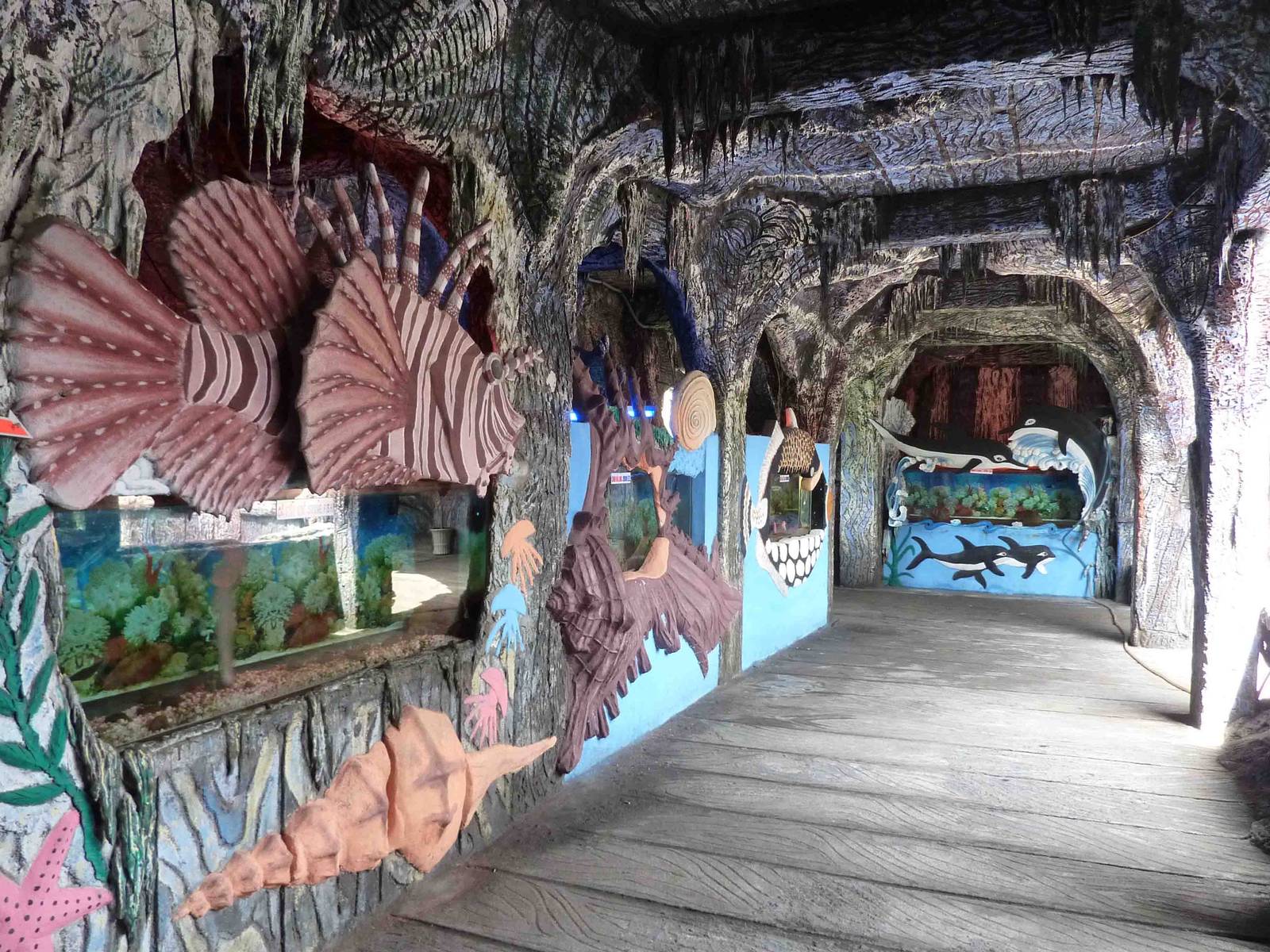 Themed tanks on deck, May 2013.