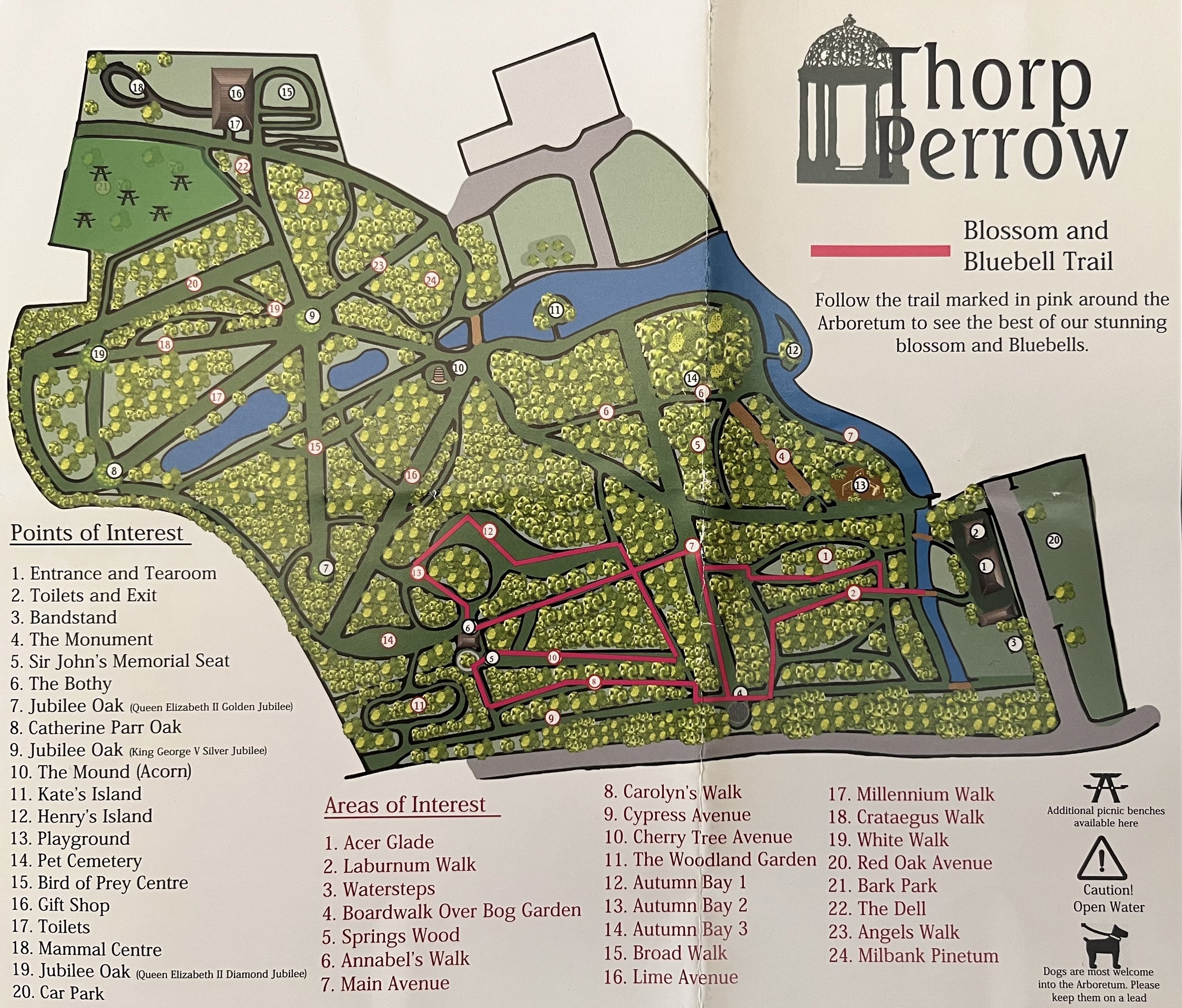 Thorp Perrow Park Map - undated