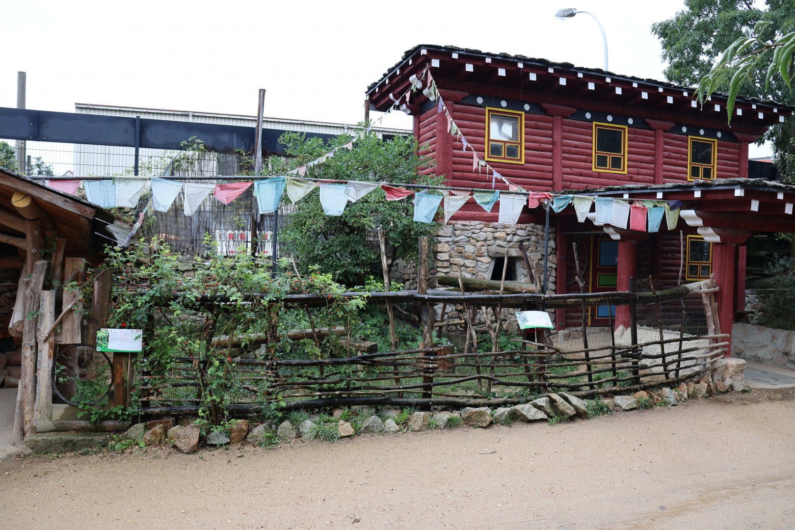 Tibetan Village - Corsac Fox (left) enclosure