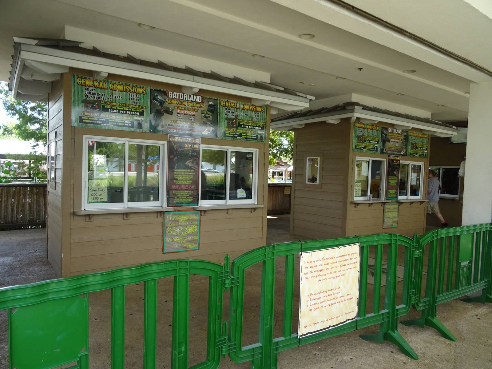 Ticket Booths at Gatorland