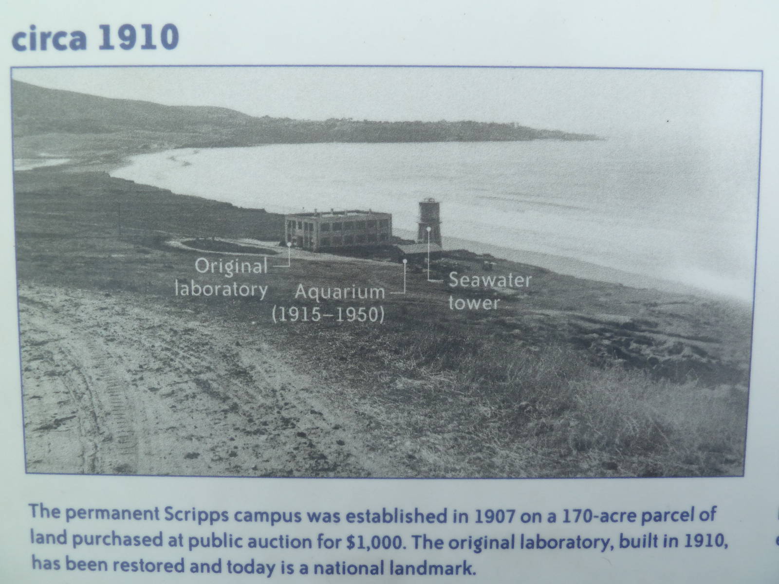 Tide Pool Plaza - 1910 Photo