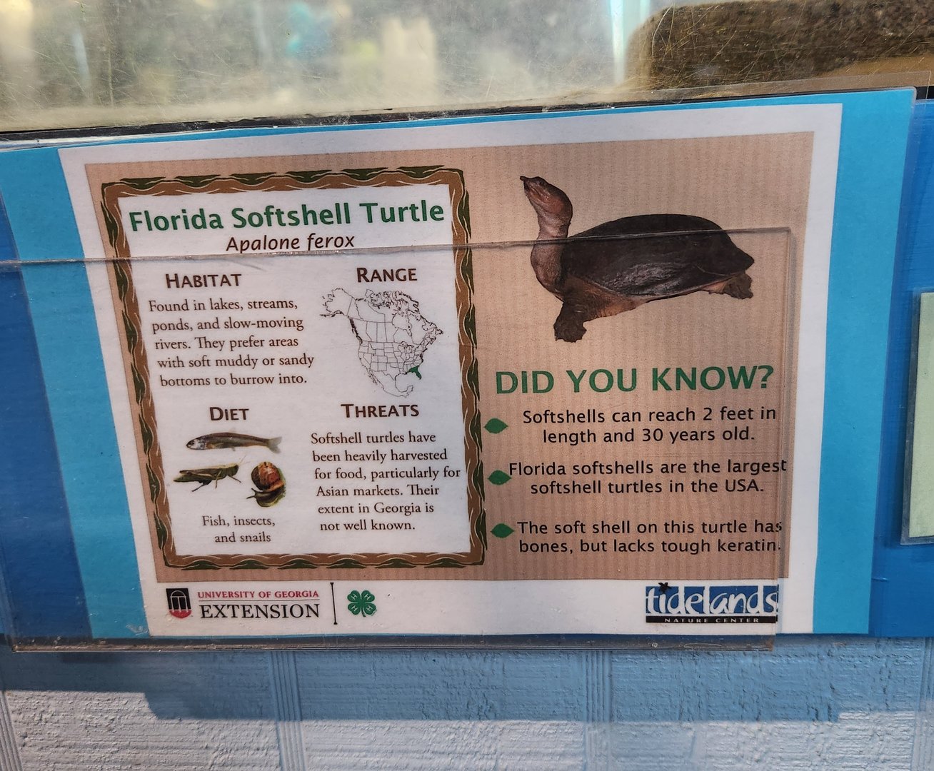 Tidelands Nature Center - Signage example