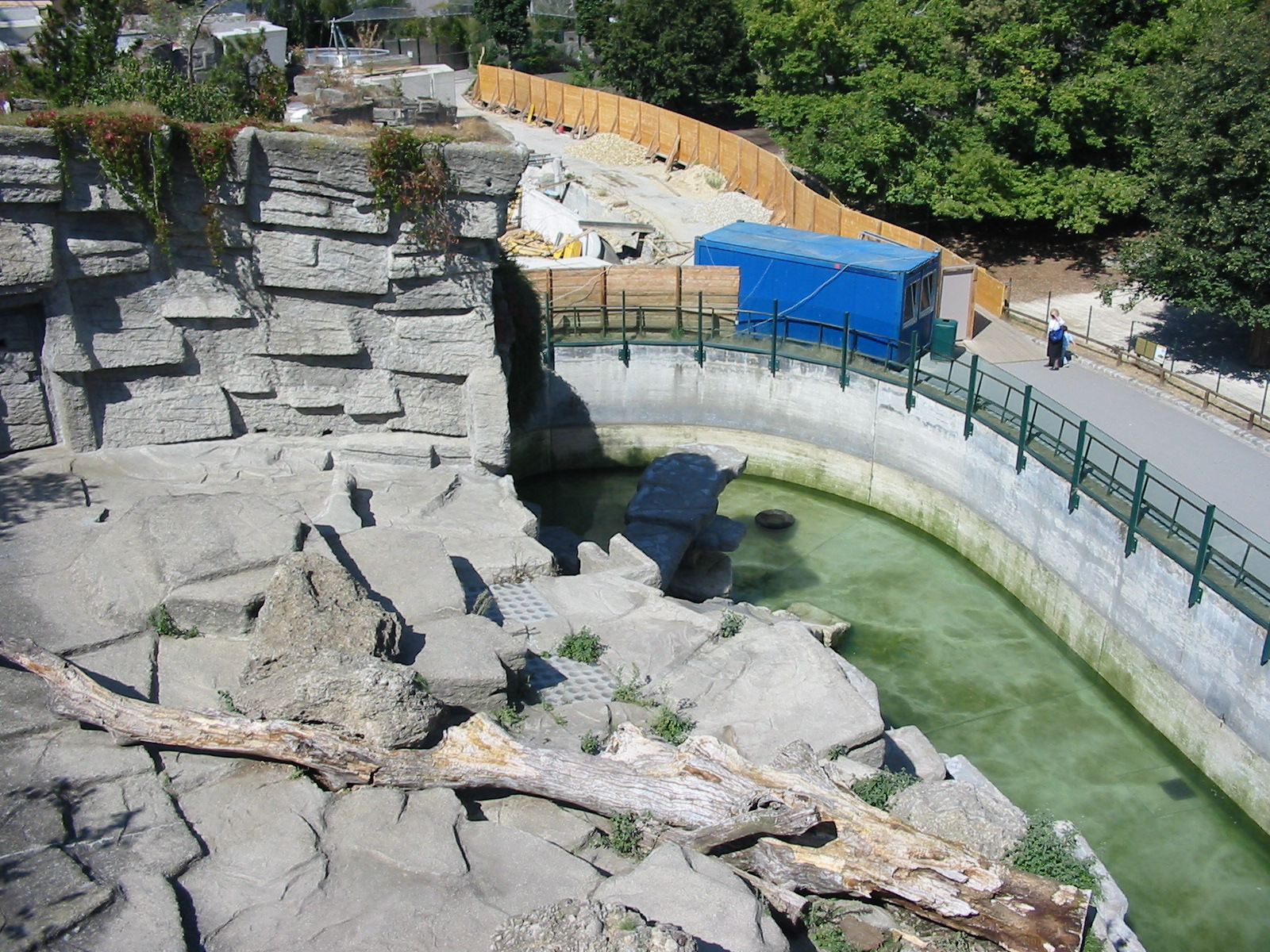 Tiergarten Schönbrunn - Top-view of the debated Polar Bear exhibit