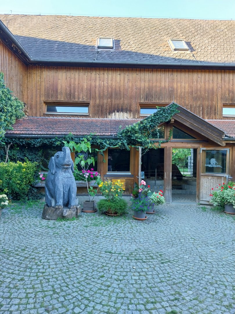 Tiergarten Walding - Courtyard - Former elephant barn