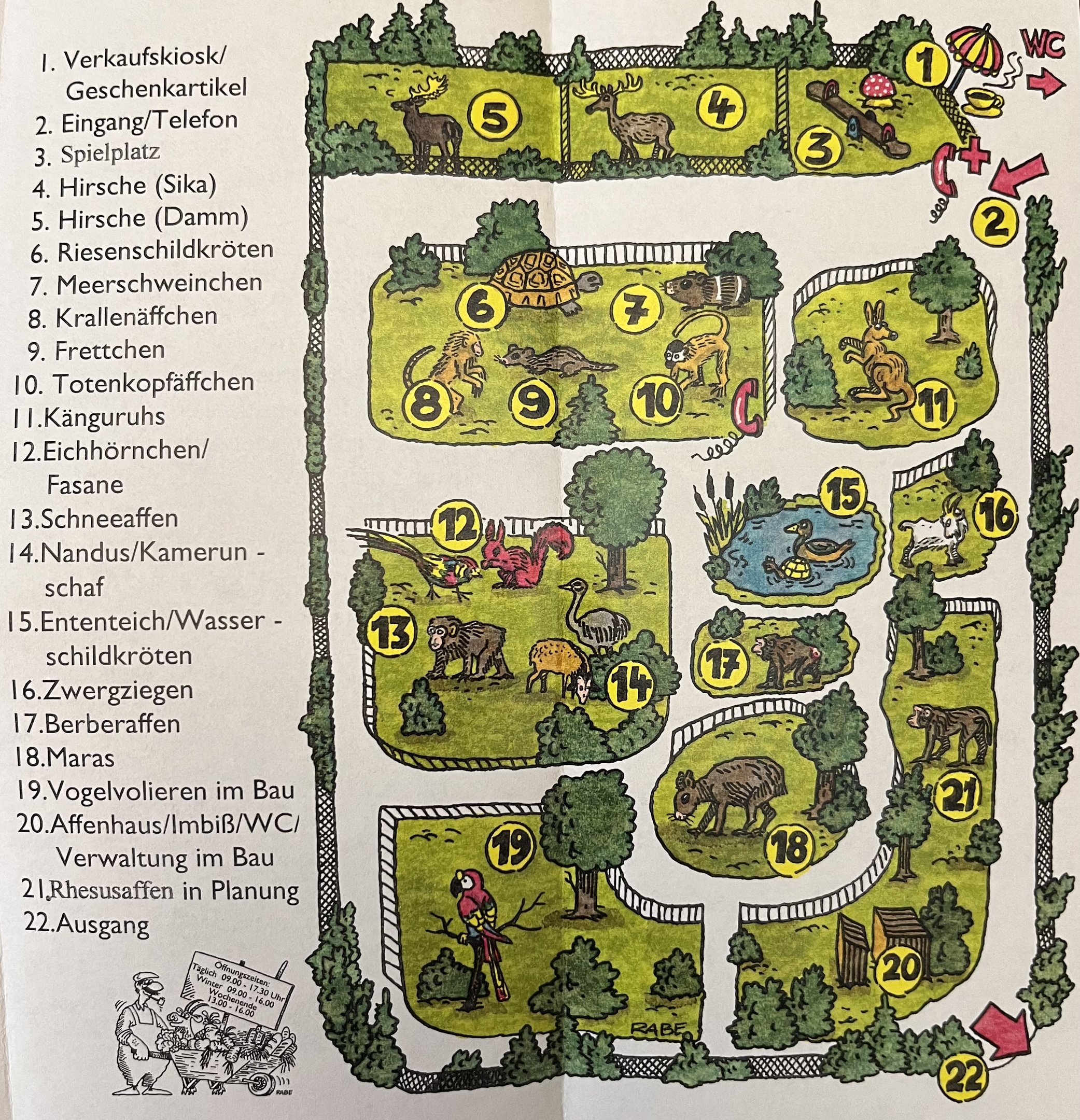 Tierpark Bad Liebenstein Map - undated