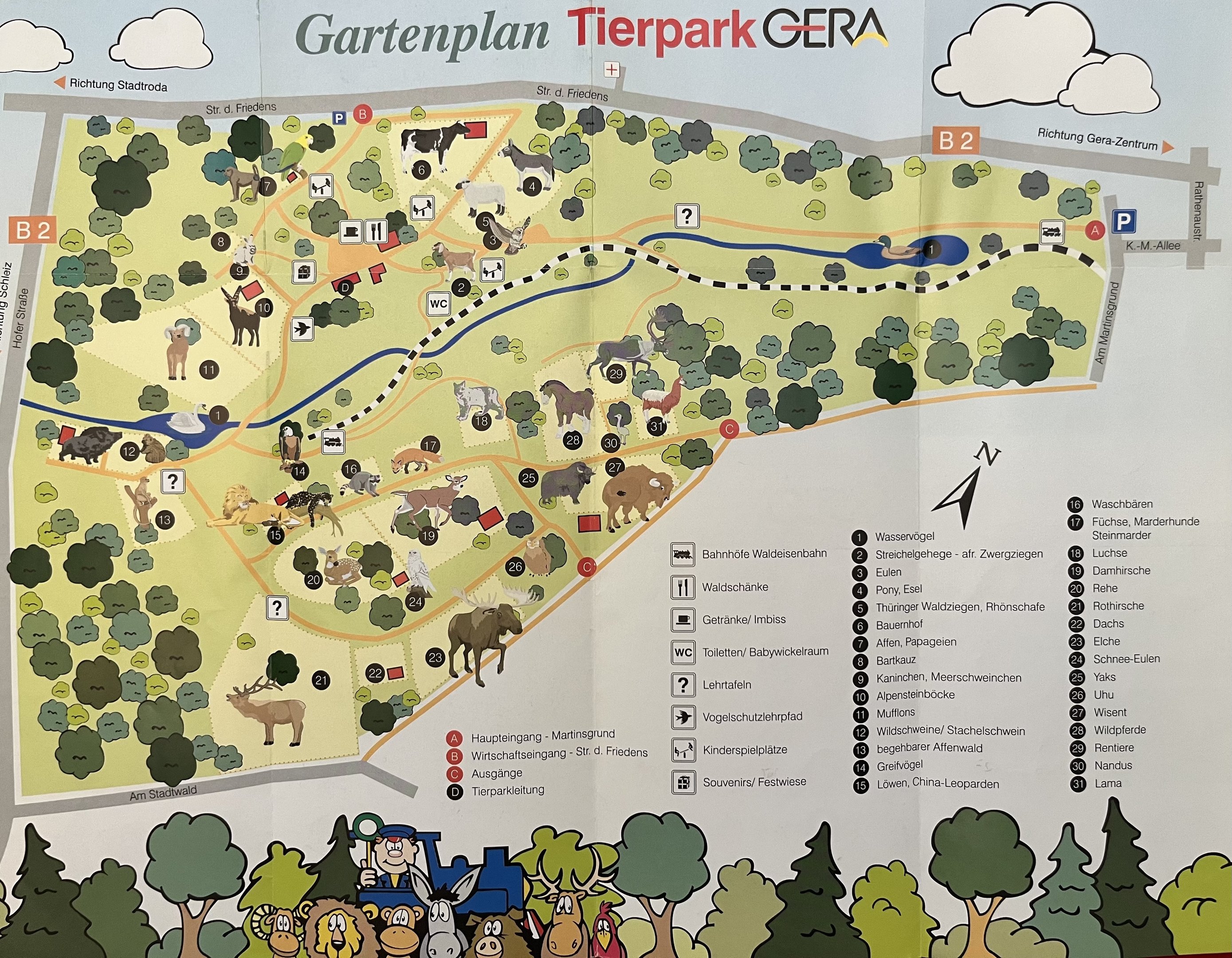 Tierpark Gera Map - undated