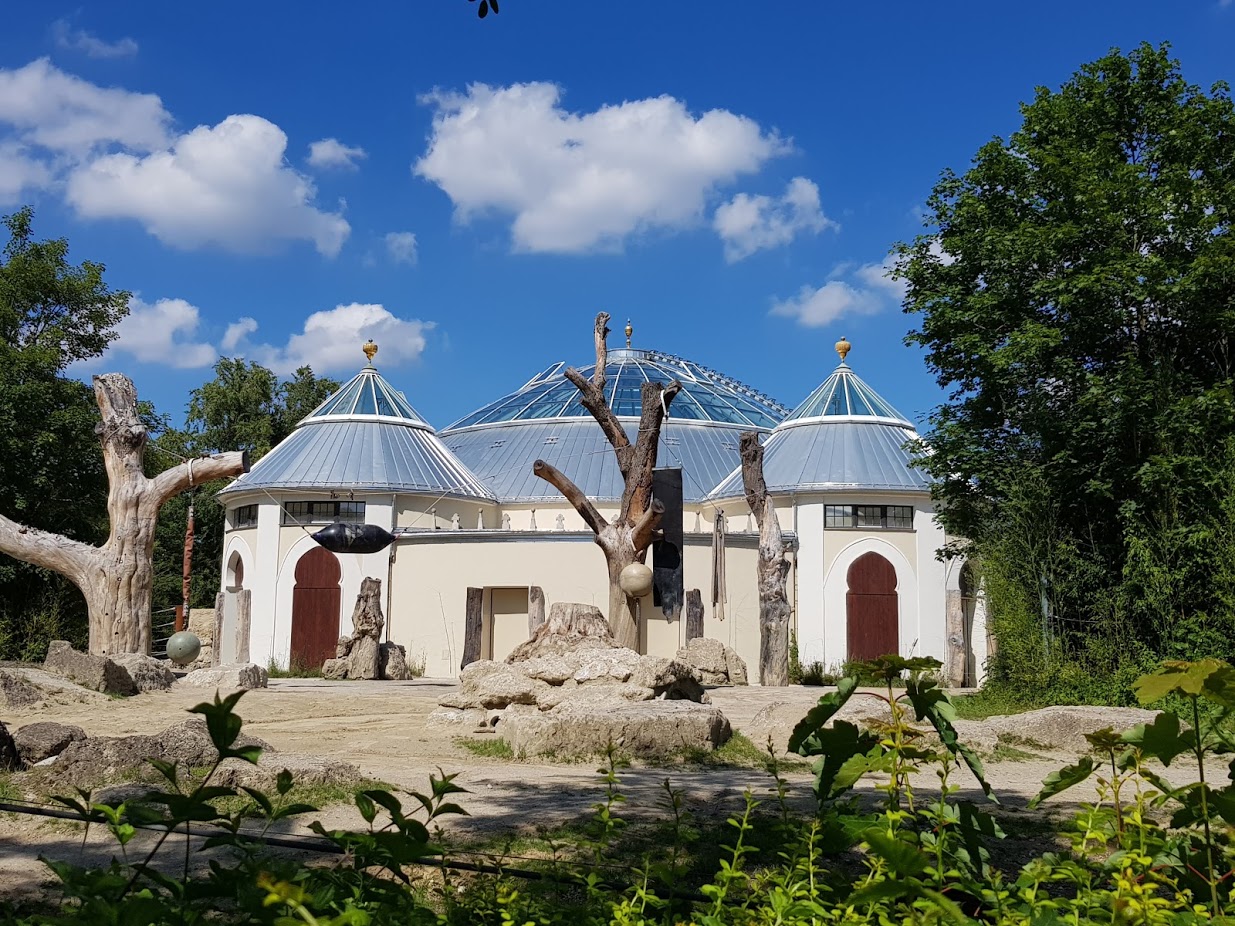 Tierpark Hellabrunn- elephant house and enclosure- 2019