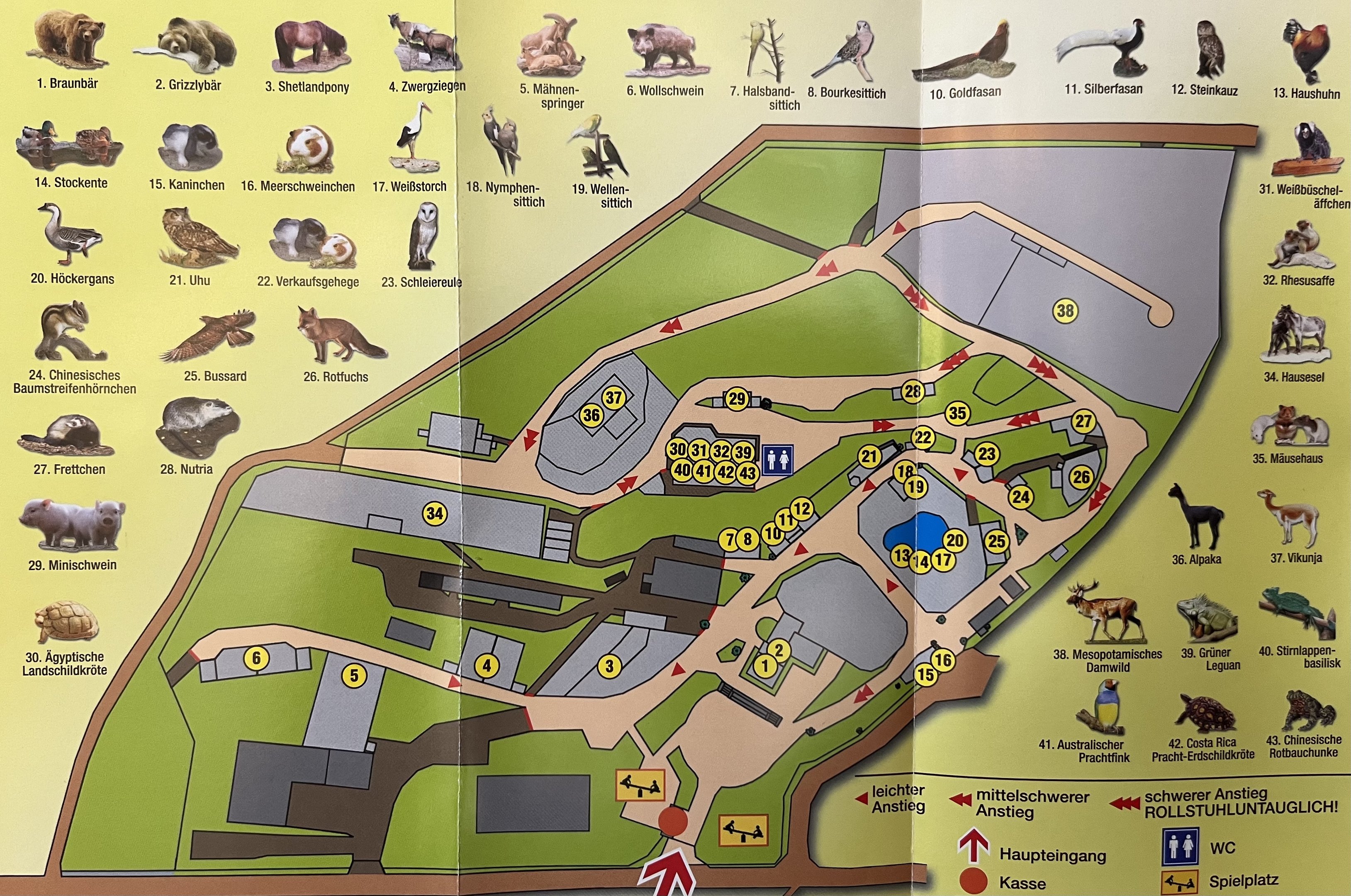 Tierpark Klingenthal Map - 2016