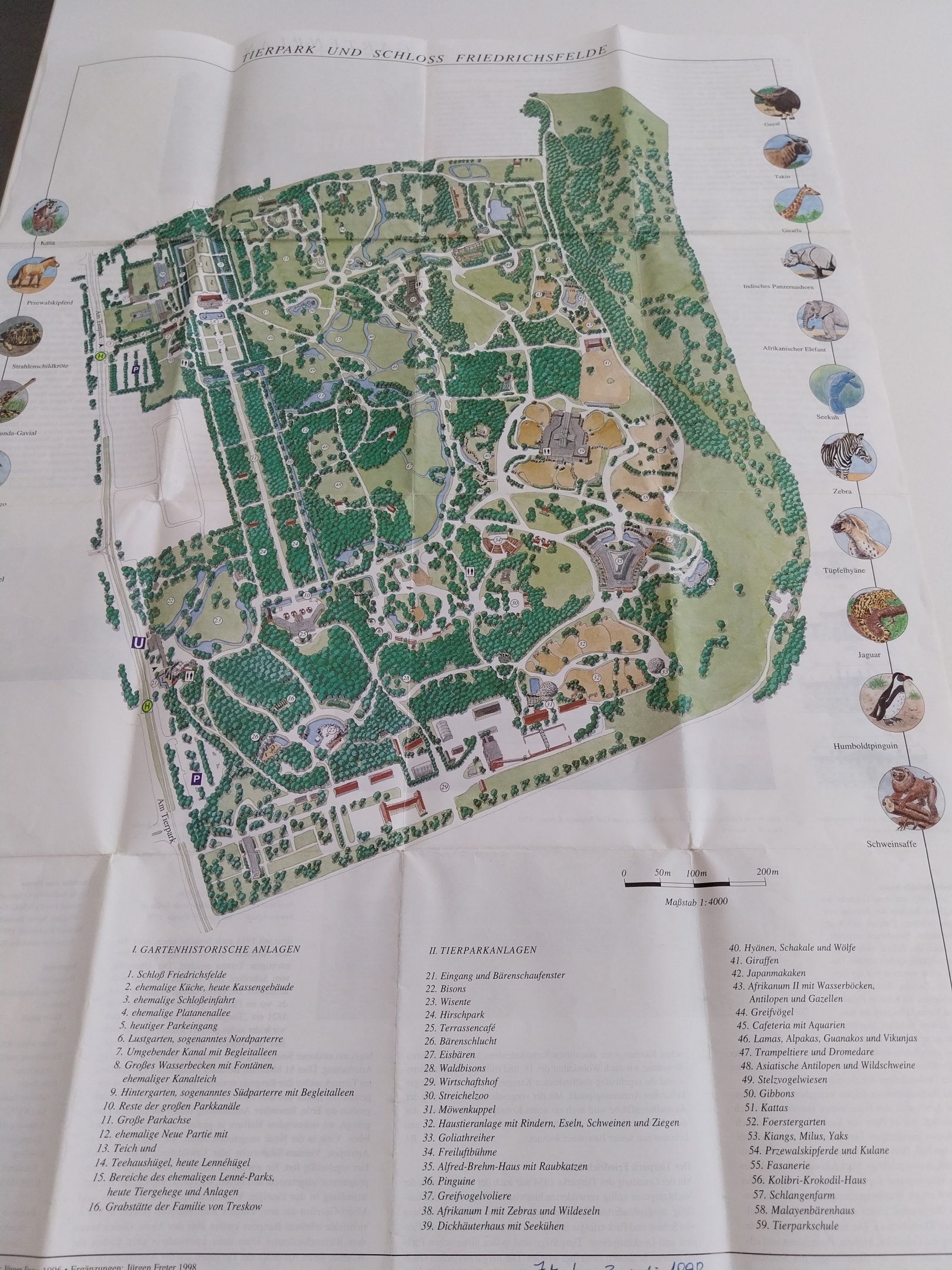 Tierpark Map 1996-1998