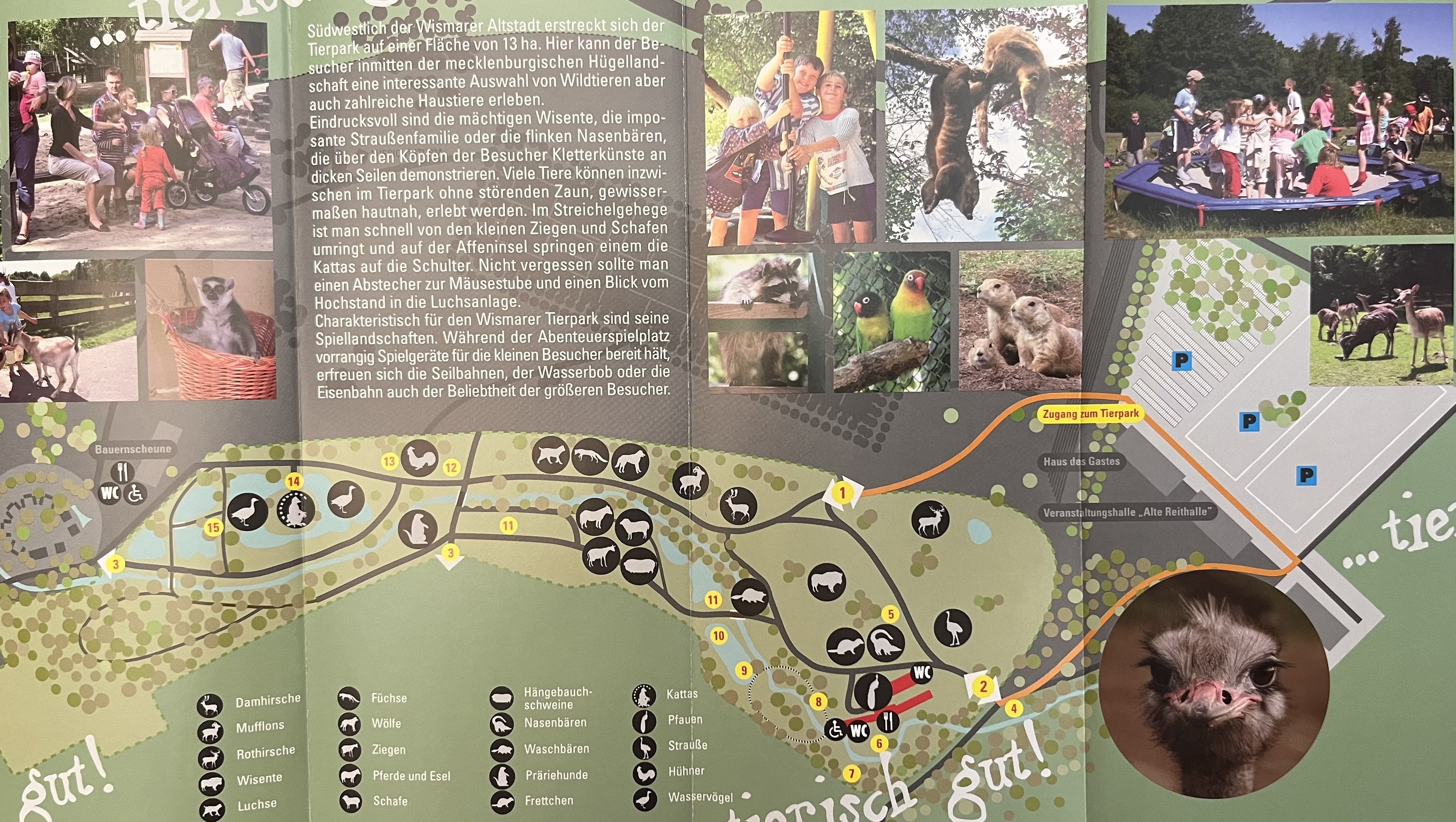 Tierpark Wismar Map - 2013