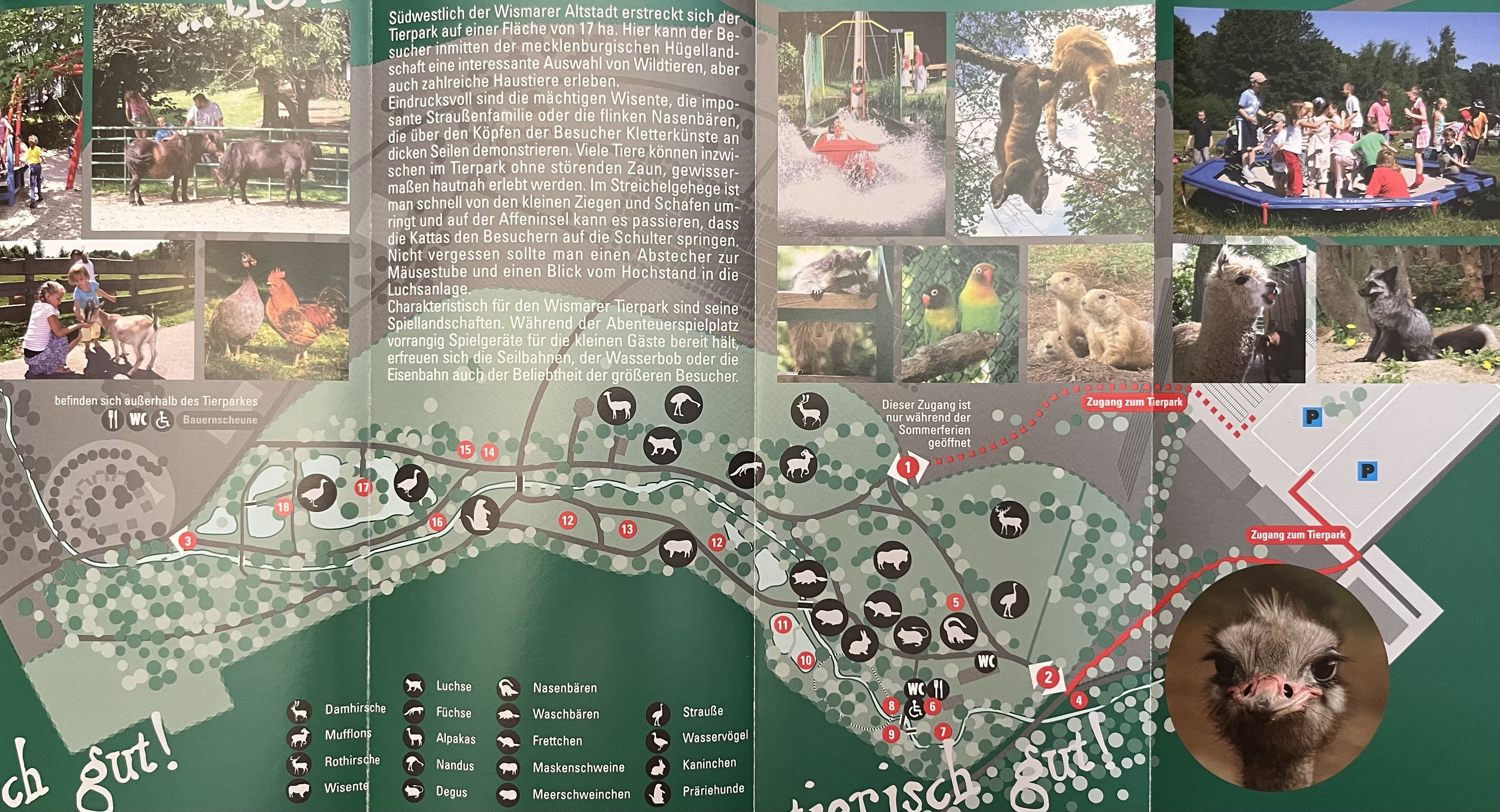 Tierpark Wismar Map - 2018
