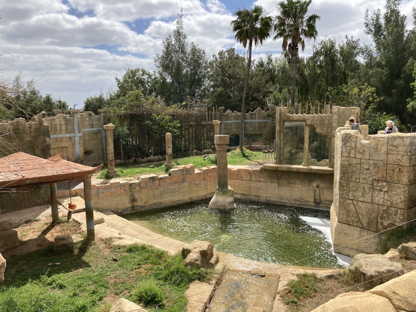 Tiger Enclosure Panorama
