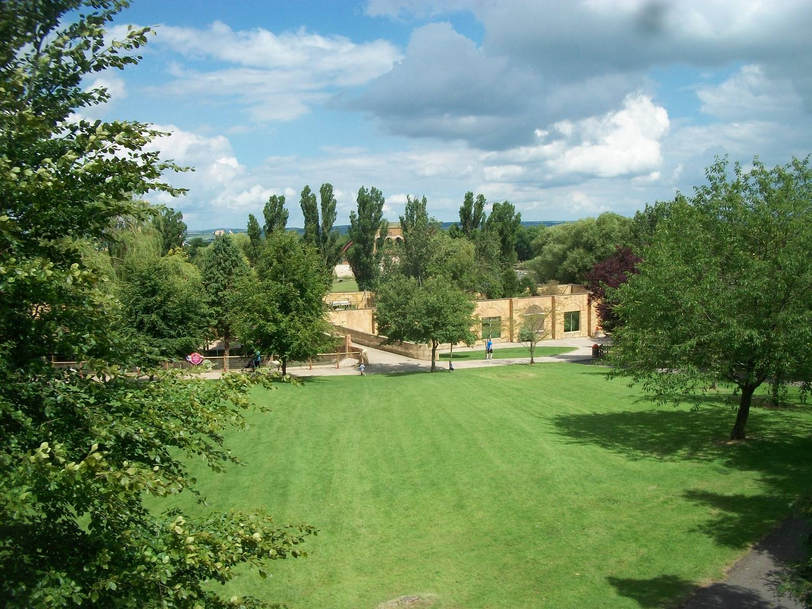 Tiger exhibit viewed from the monorail, 7th July 2014