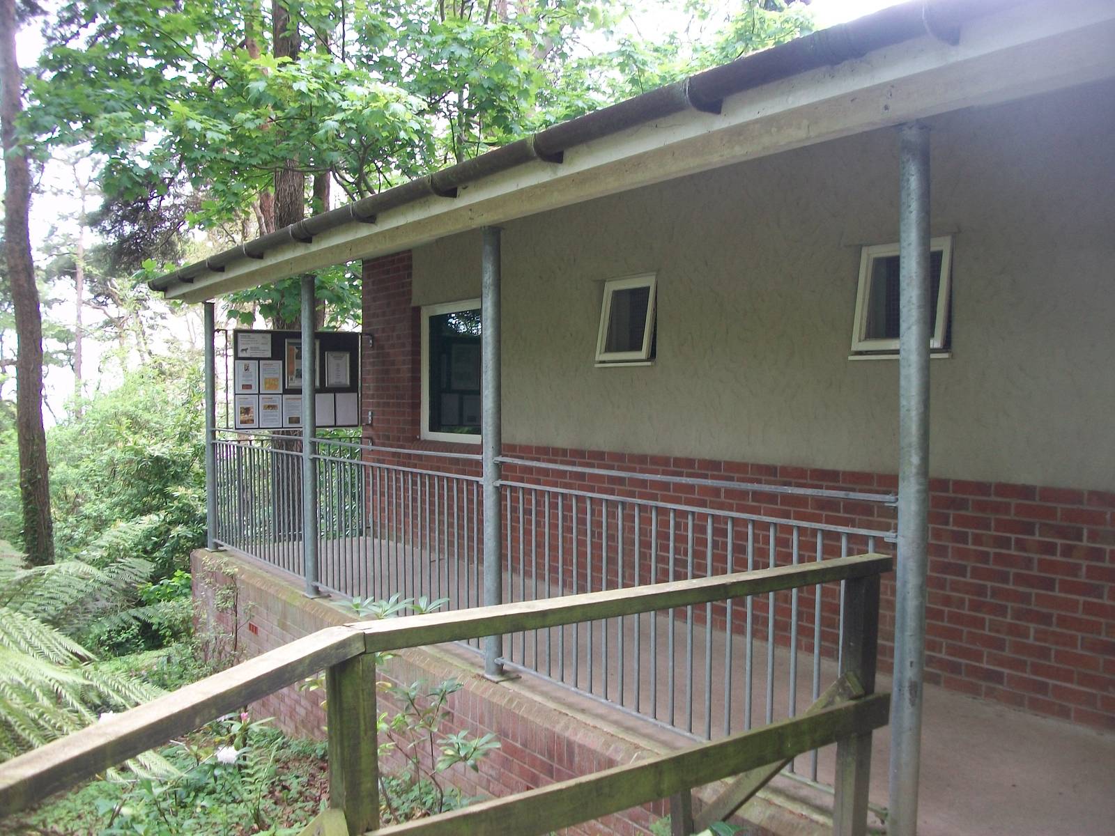 Tiger indoor quarters and path to viewing window 20th May 2013