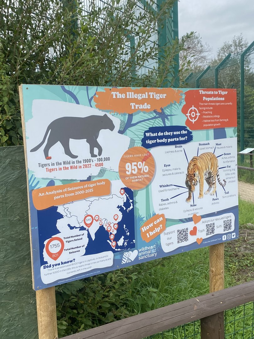 Tiger information sign 130923