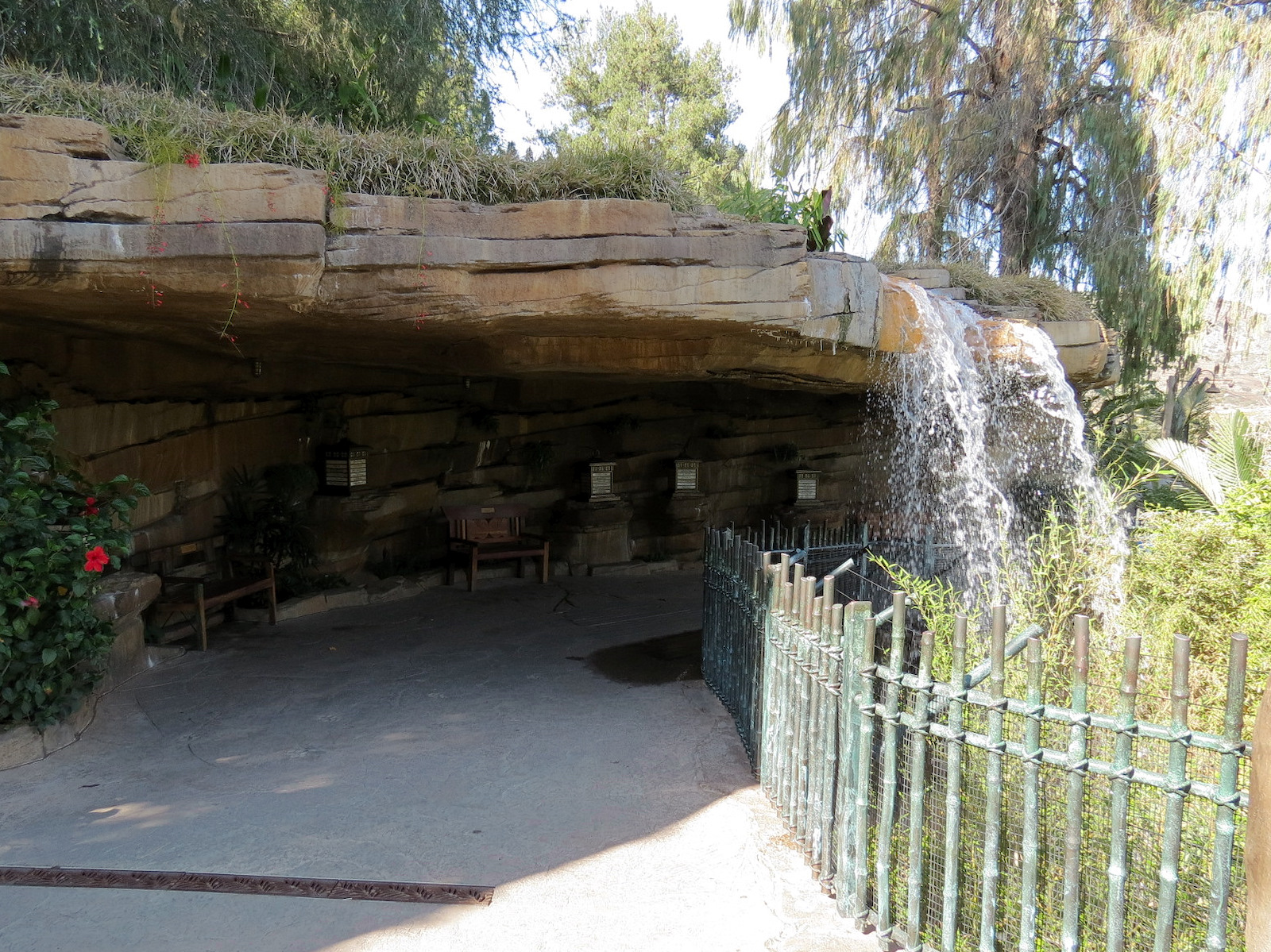 Tiger Trail - Third Sumatran Tiger Exhibit - Waterfall Viewing Area