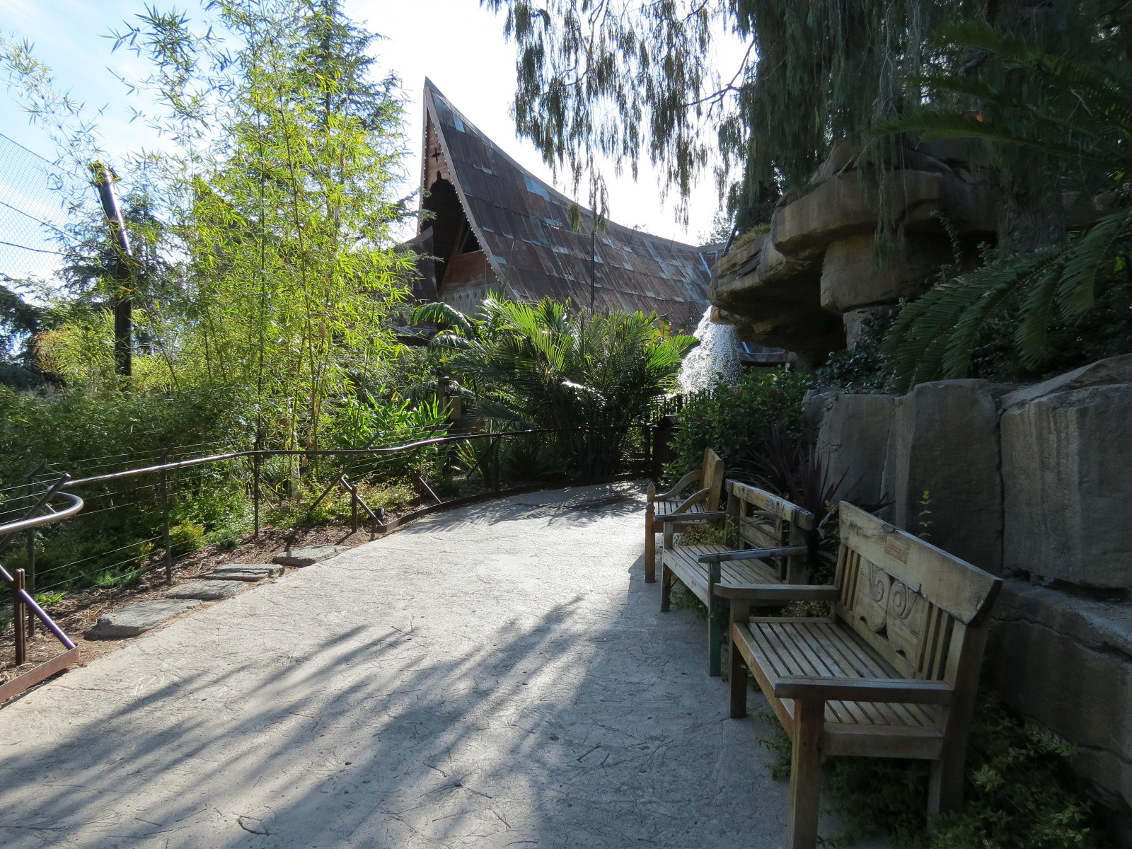 Tiger Trail - Third Sumatran Tiger Exhibit - Waterfall Viewing Area