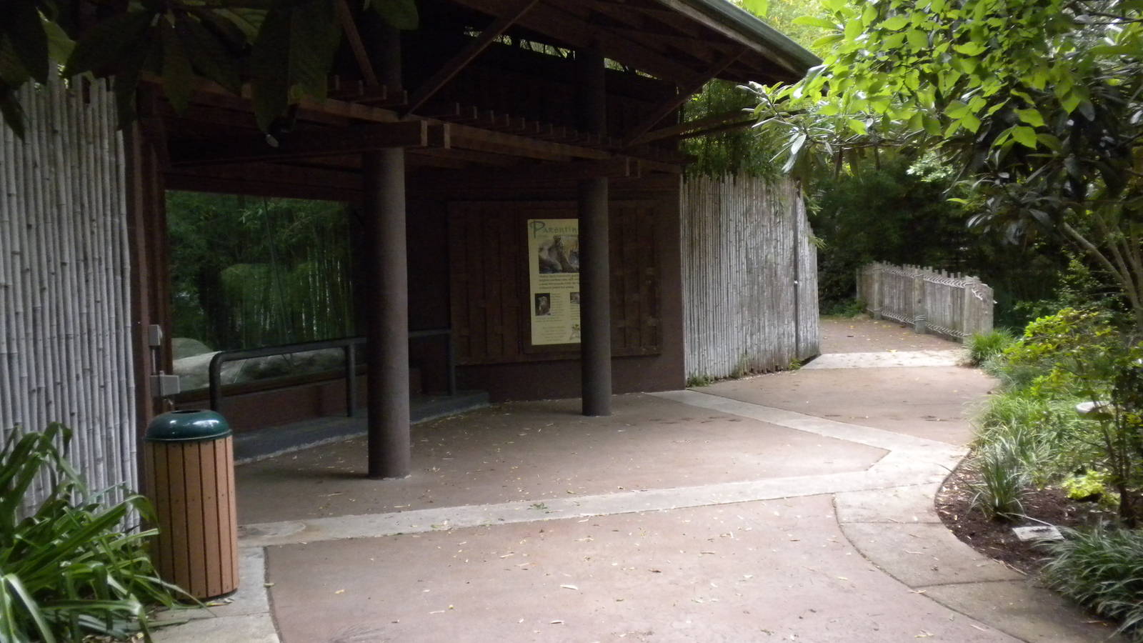 Tiger viewing area