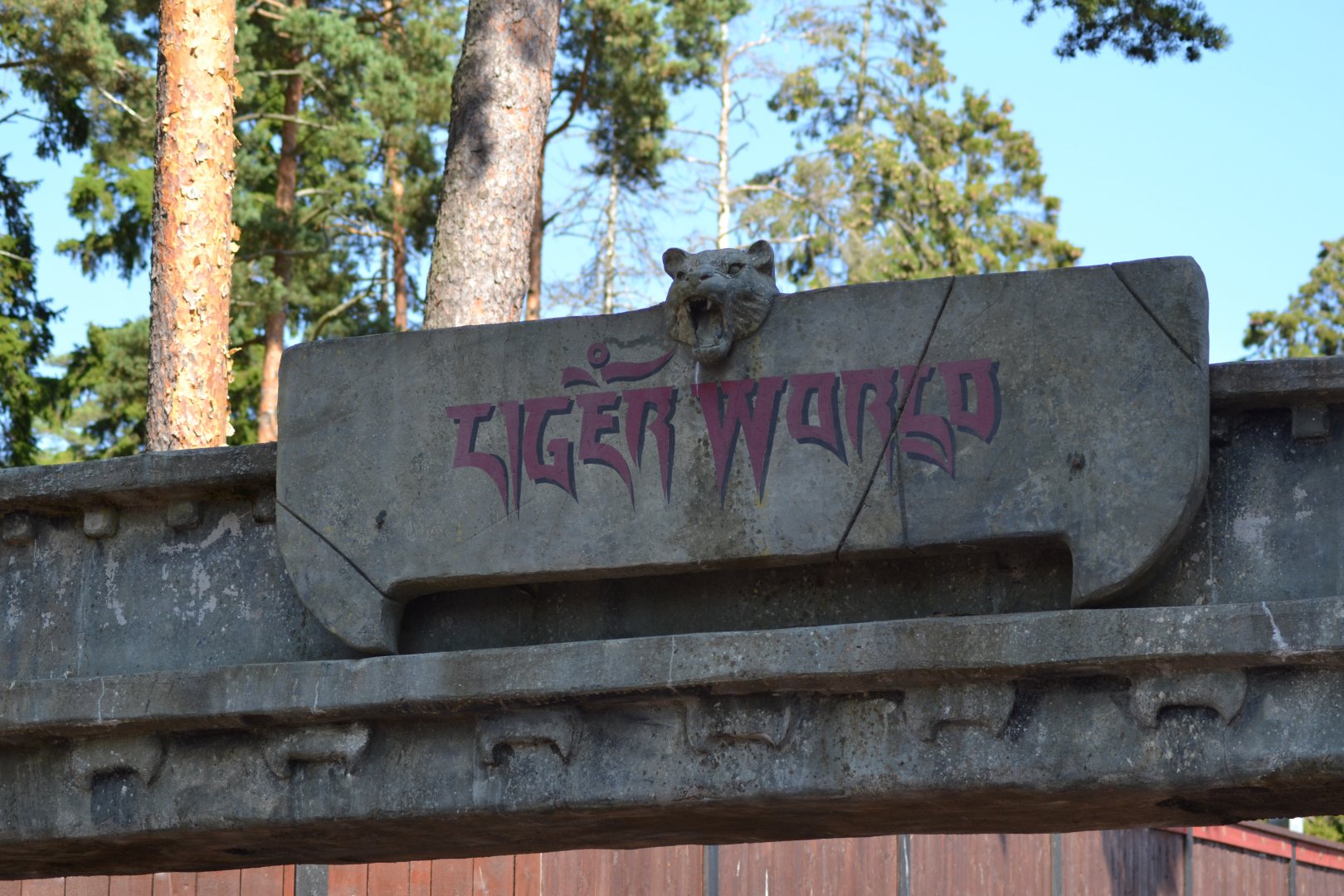 Tiger World sign in Kolmården