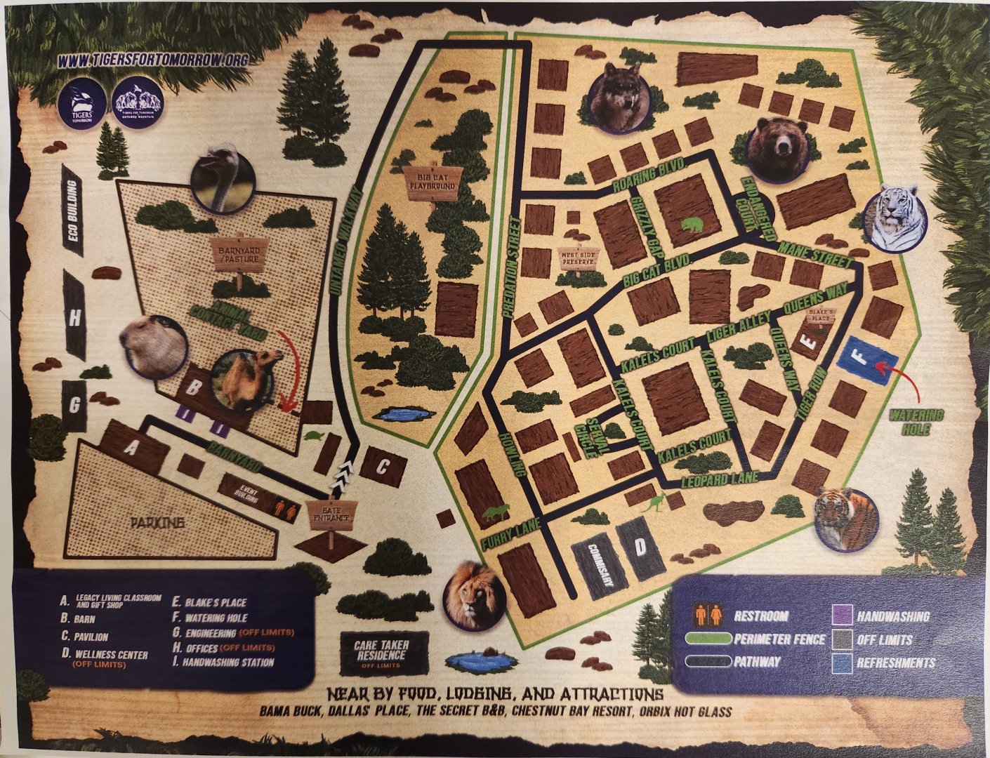 Tigers For Tomorrow - Map