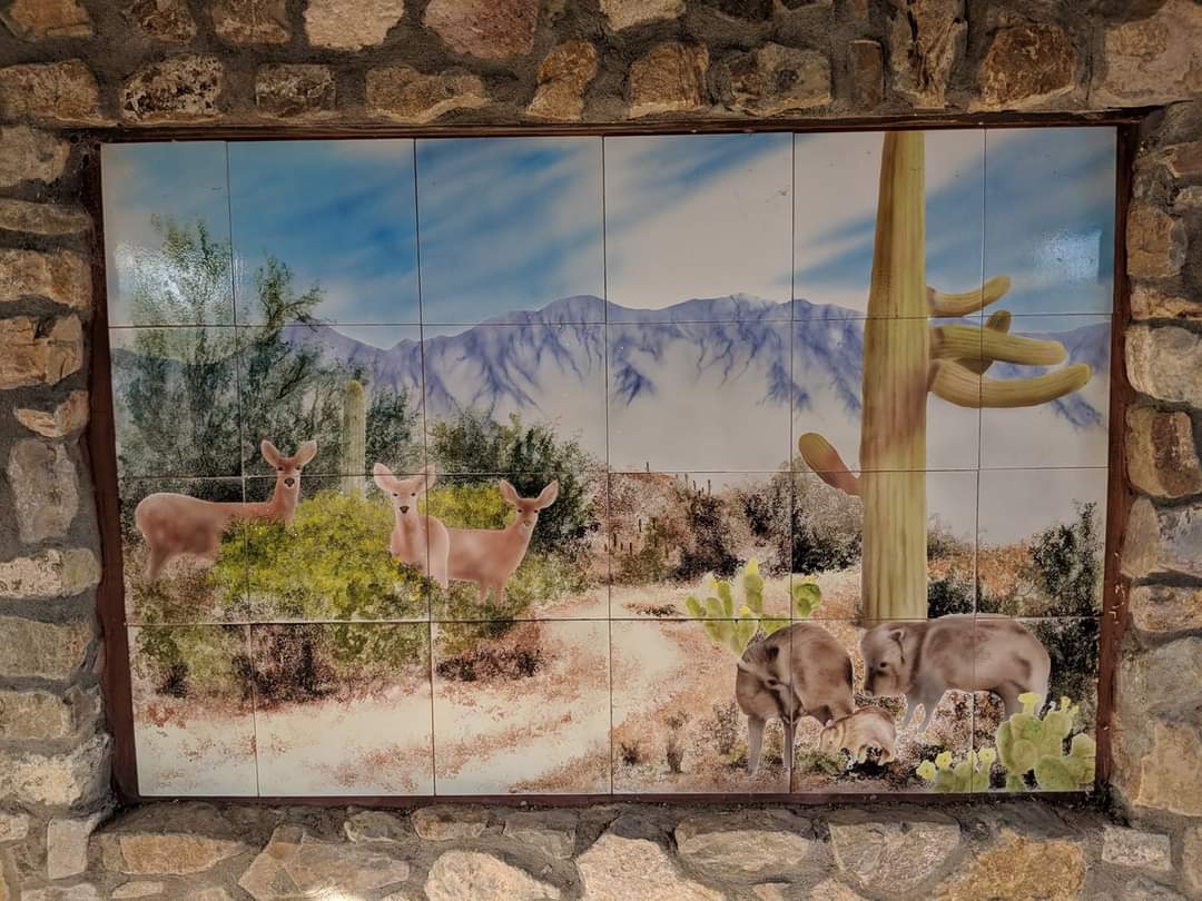 Tile mural at Feliz Paseos Park