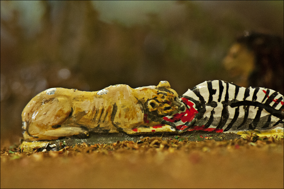 Tin lion at Berlin Tierpark