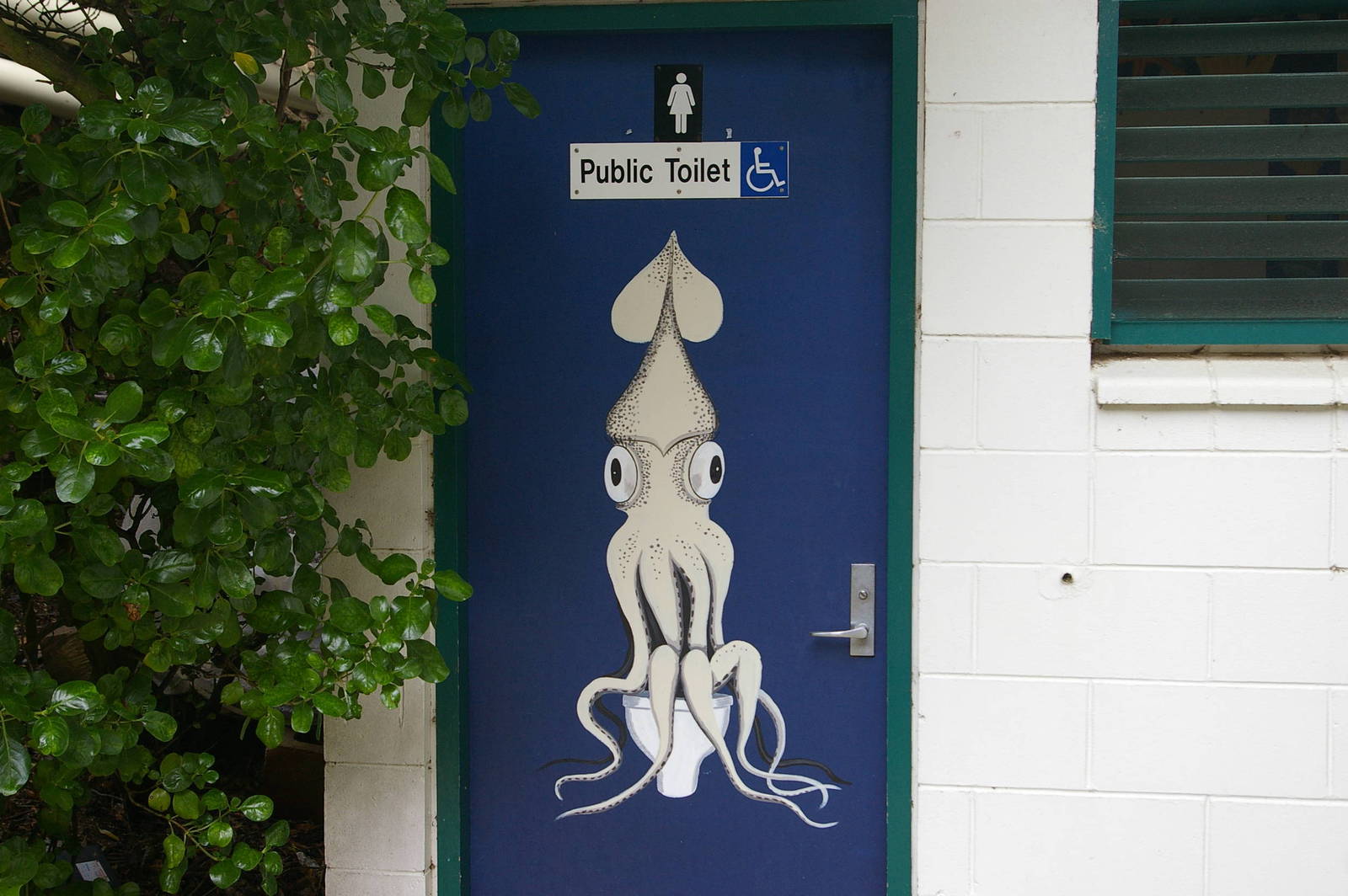 toilet door